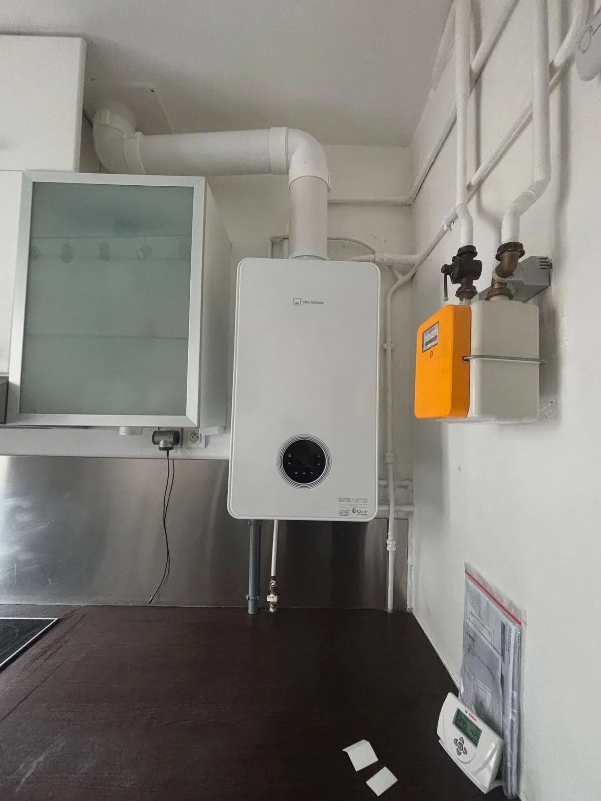 Installation d'une chaudière à gaz